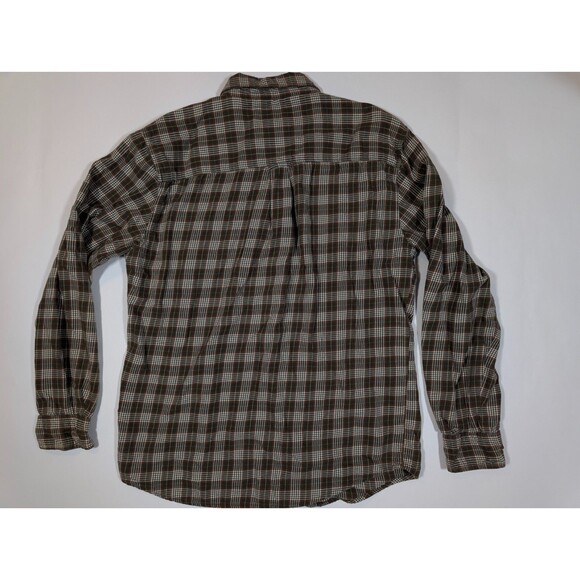 Woolrich Button Up Long Sleeve Shirt Mens Medium Multicolor Plaid Pocket Cotton - Picture 3 of 8